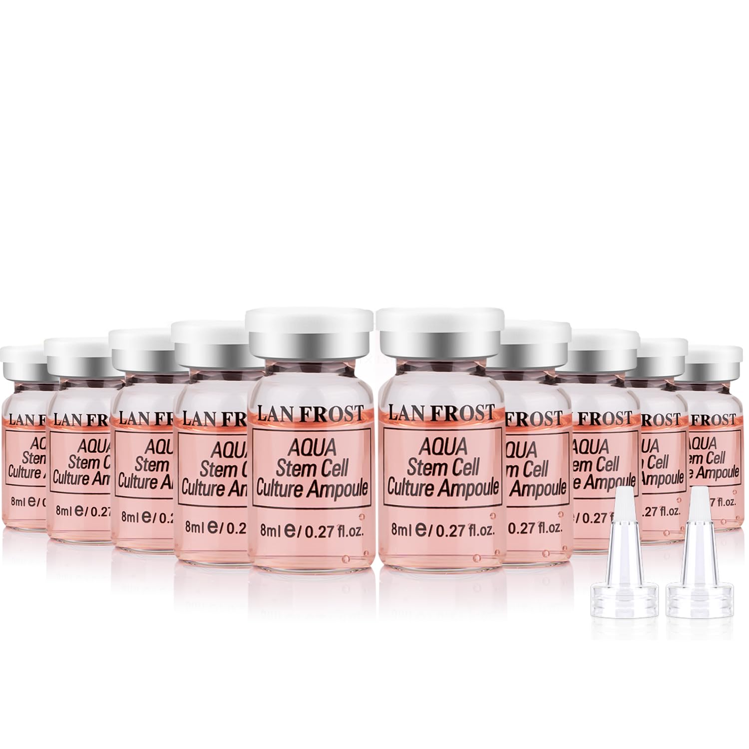 Facial Glow Starter Kit Serum Hyaluronic Acid Essence Skin Care Set 0.27oz 12 Vials, Skin Care for Face Radiance Facial Serum Kit