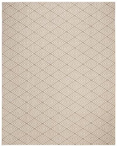 SAFAVIEH Palm Beach Collection Area Rug - 9' x 12', Beige & Brown, Sisal Design, Non-Shedding & Easy Care, Ideal for High Traffic Areas in Living Room, Bedroom (PAB360B)