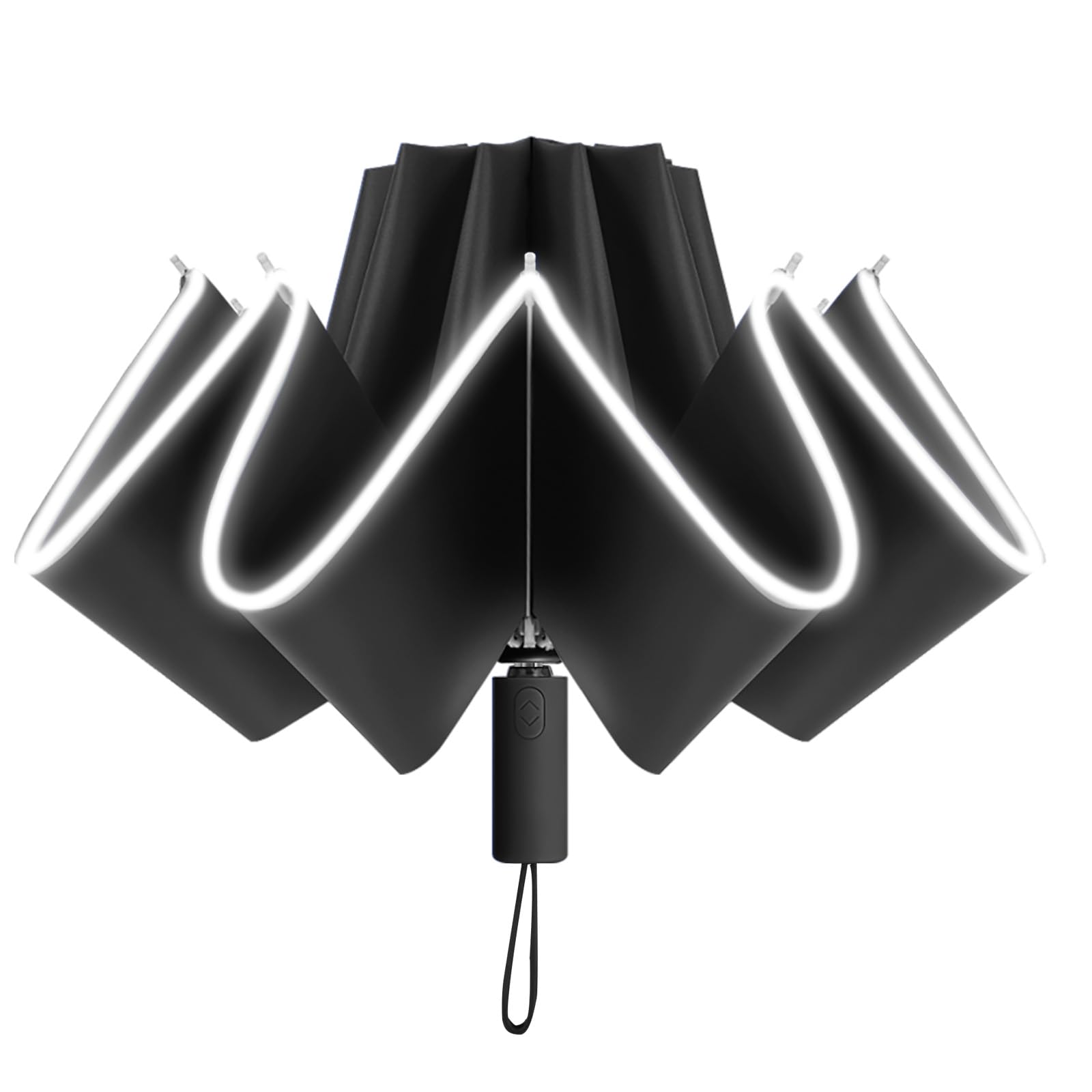 Lantusire Automatic Rain Umbrella with Reflective Strip