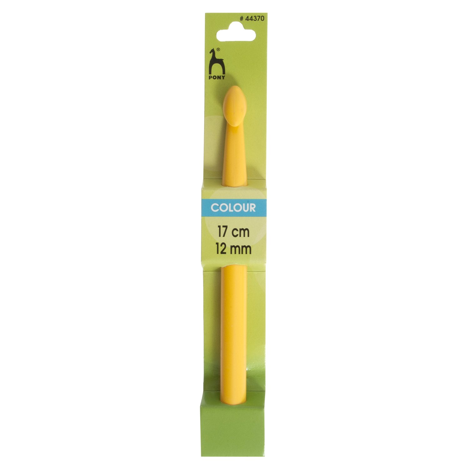 Pony Coloured: Crochet Hook: Plastic: 17cm x 12.00mm, Multi, 12mm