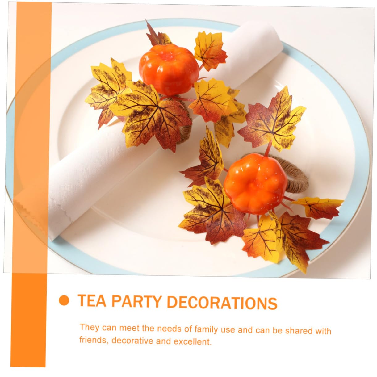 IMIKEYA 3 Sätze Kürbis Serviettenknöpfe Thanksgiving-Serviette Kürbisring Tischdeko Herbst Herbstliche Tischdeko Dekorative Serviettenringe Dekorative Serviettenschnalle Schaum 6 Stück * 3