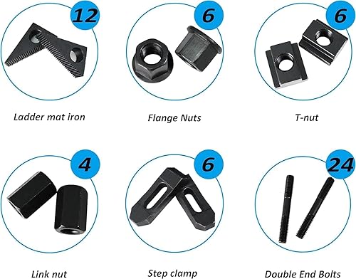 Miniatura 5 de TEXALAN 58 "Ranura 12" Stud Hold Down Abrazadera Set Kit Bridgeport Mill