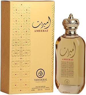 TAWAKKAL PERFUMES AMEERATI Edp Perfume Spray 100ml Woody, Fresh Citrus, Green, Musky - by AL Wataniah Kususi
