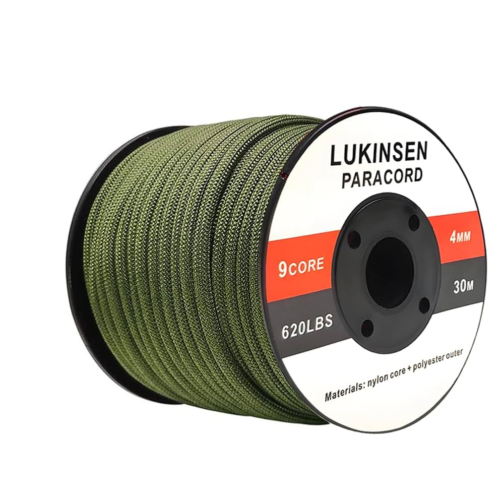 Amazon.co.jp: Lukinsen パラコード 9芯 4mm 30m パラシュート