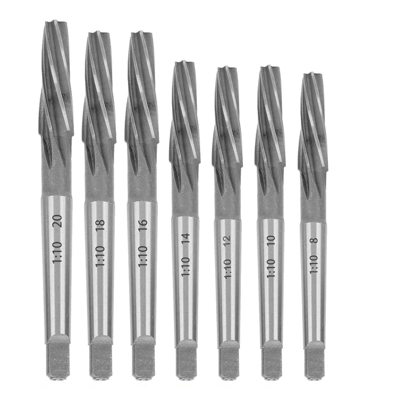 Alésoir à main conique 12mm outil de coupe HSS acier 9XC pour usinage CNC et manuel