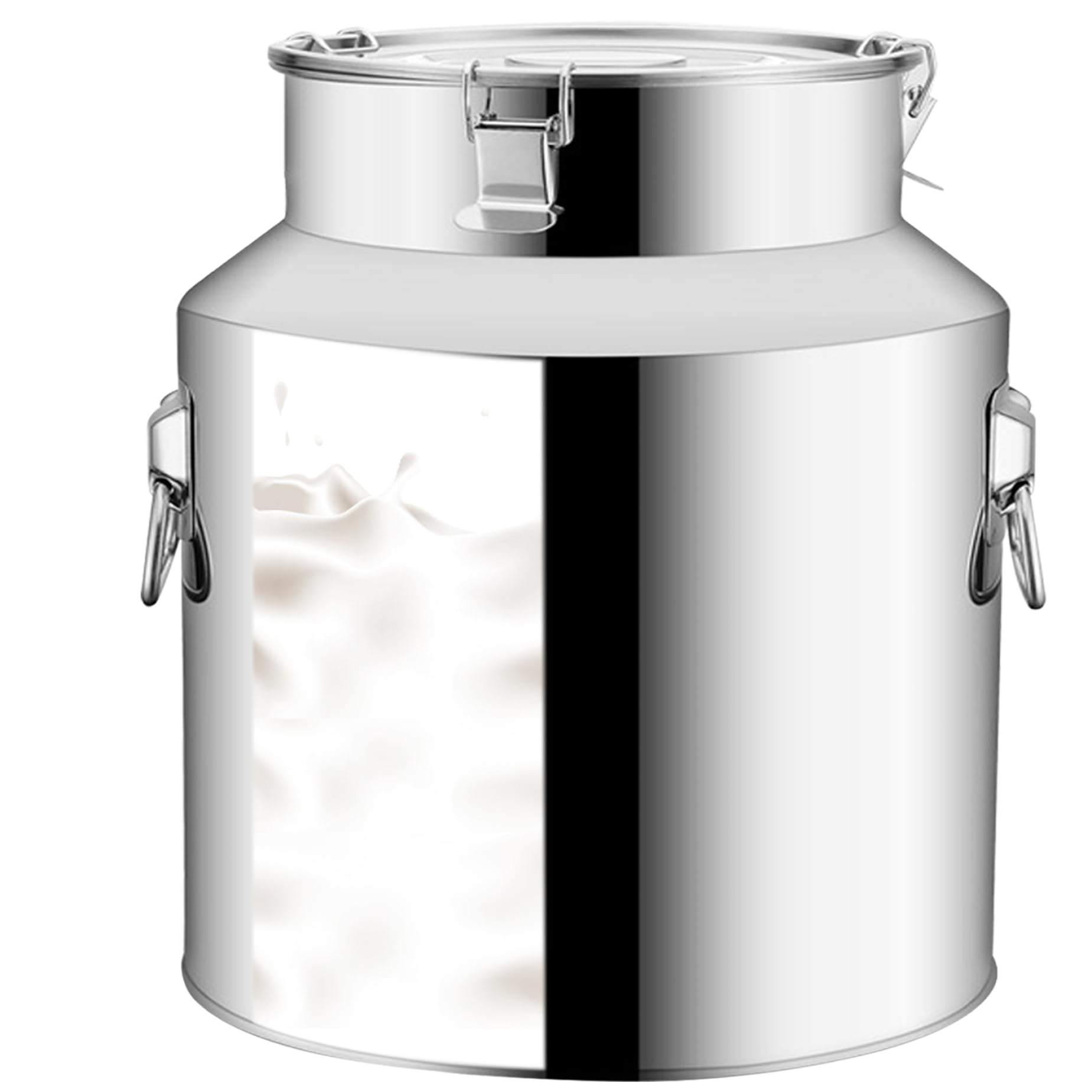 Bidon à lait en acier inoxydable 9L avec couvercle étanche pour transport