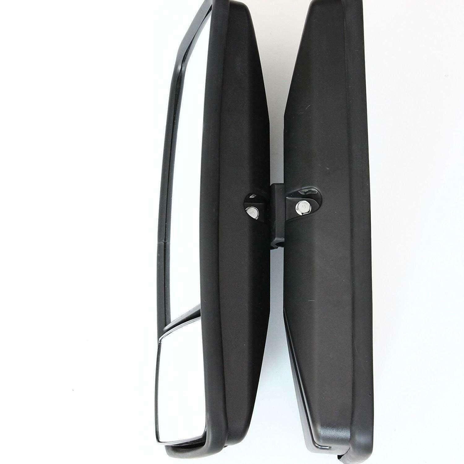 RECAMBO - Espejo retrovisor - para furgonetas, camiones, tractores, excavadoras - lateral universal 50 cm x 22 cm - izquierdo y derecho - color NEGRO