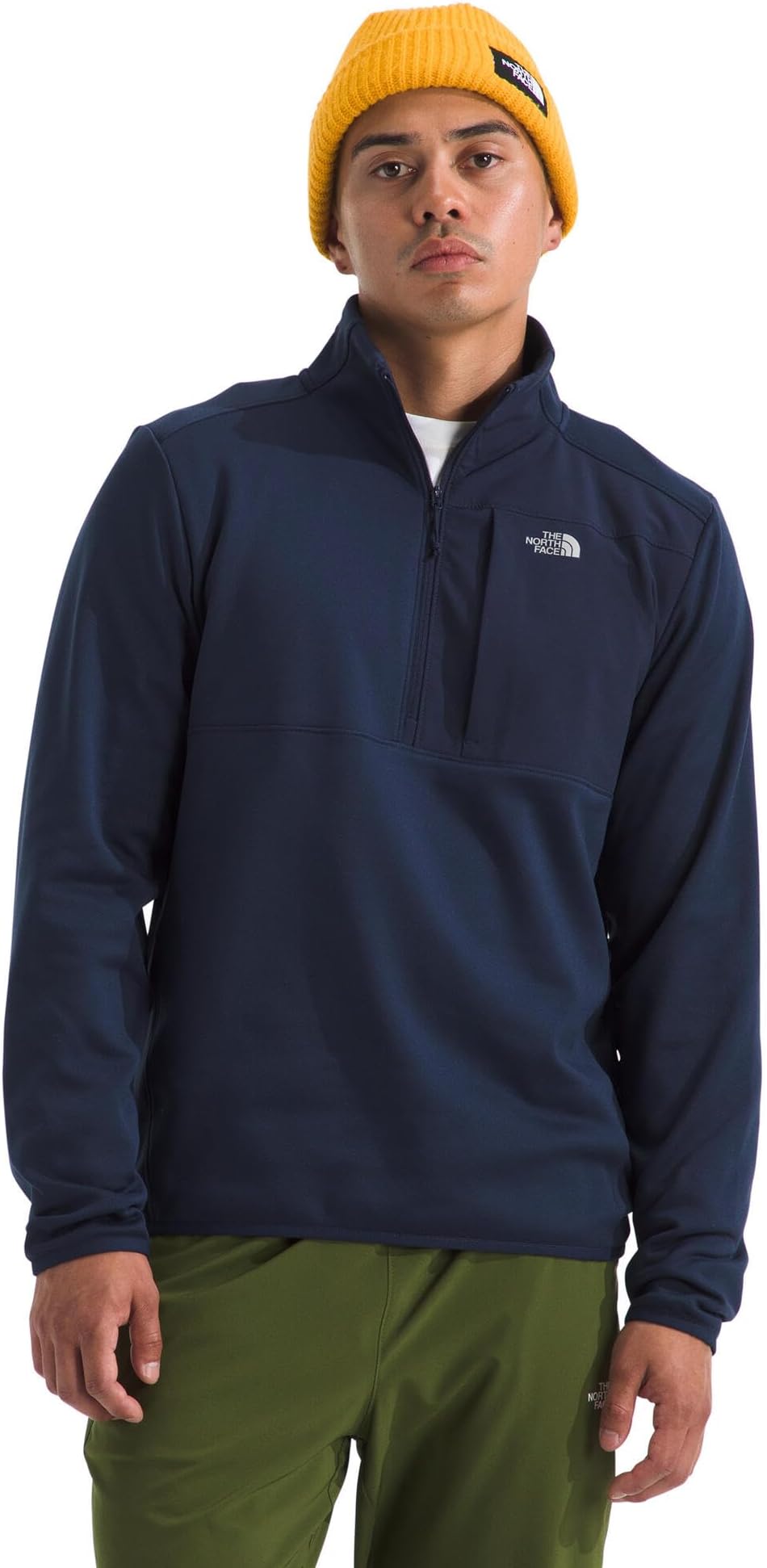 Men's TNF Performance Fleece 1/4 Zip Jacket | Lightweight Pullover With Secure Zip Chest Pocket