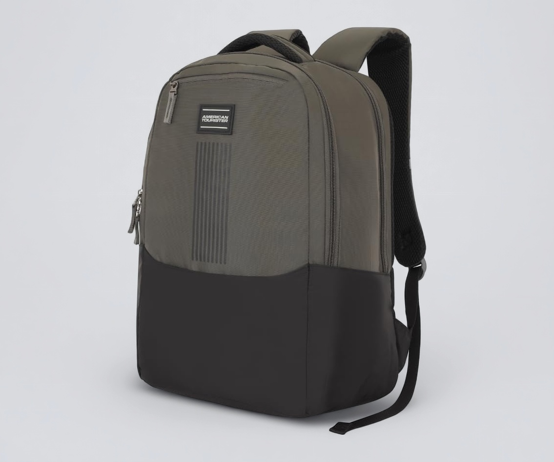 American Tourister New Bounce Style 01 | 20L Backpack | Casual Bag | 2.5 Compartments | College & Casual Bag for Girls and Boys | Black | 1 Year Globa
