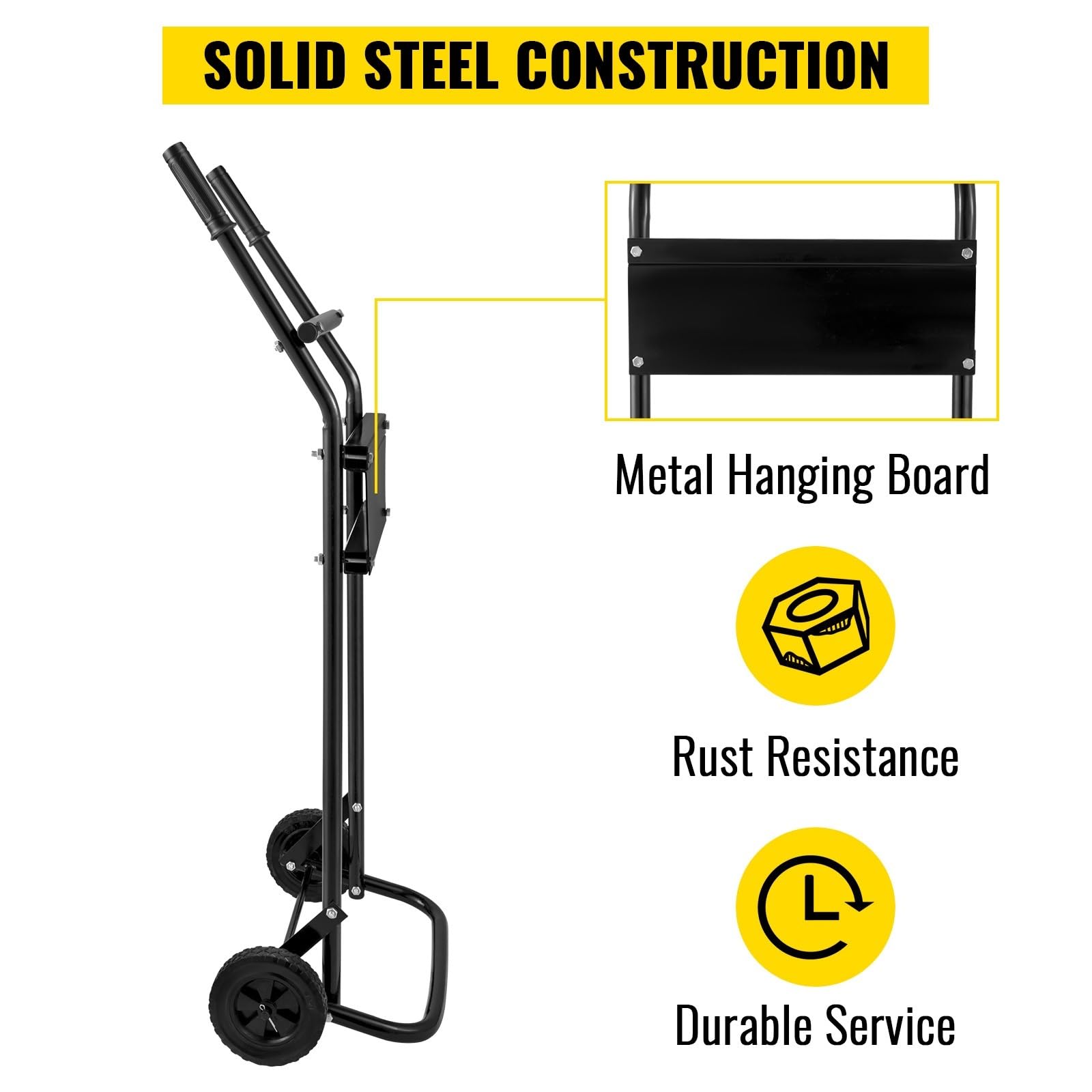 Supporto for motore fuoribordo Carrello porta for barche portatile Capacità di peso 130 libbre con 2 ruote applicate in varie occasioni,Elevata Stabilità