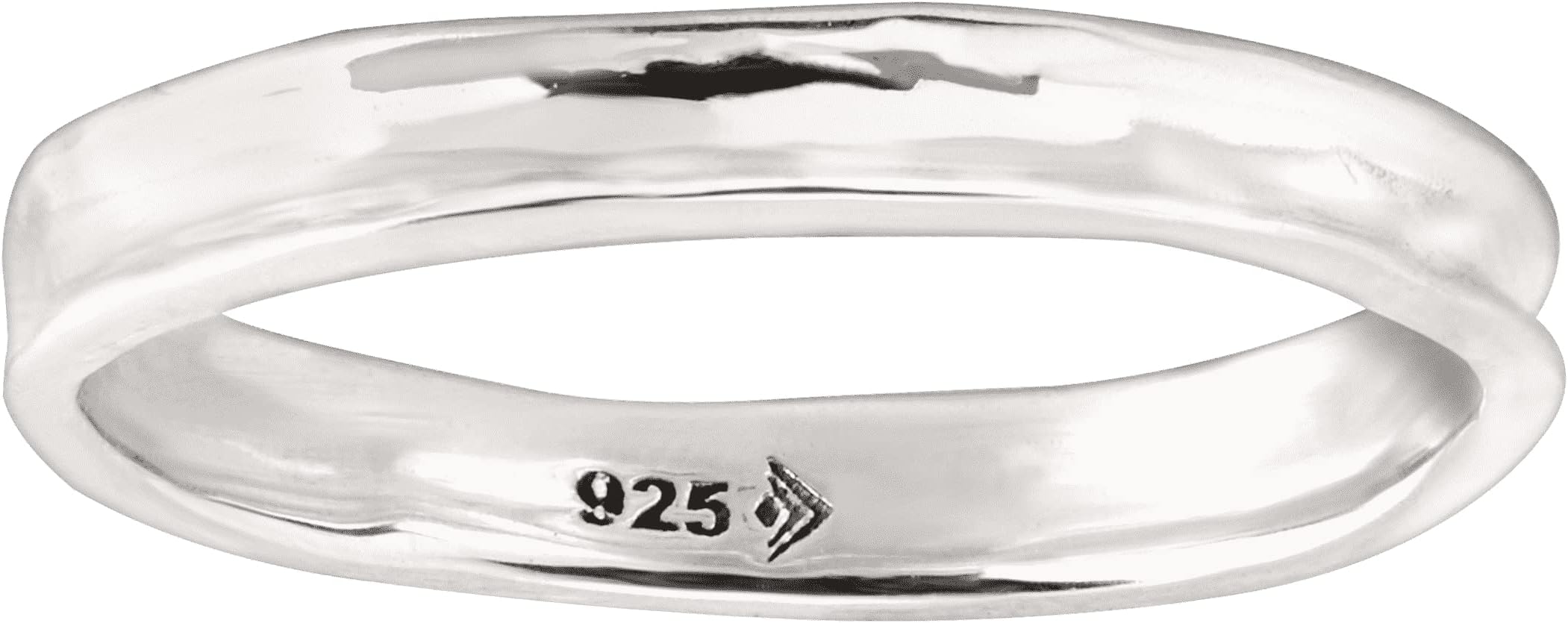 Stellar Stable' Stacking Ring in Hammered Sterling Silver