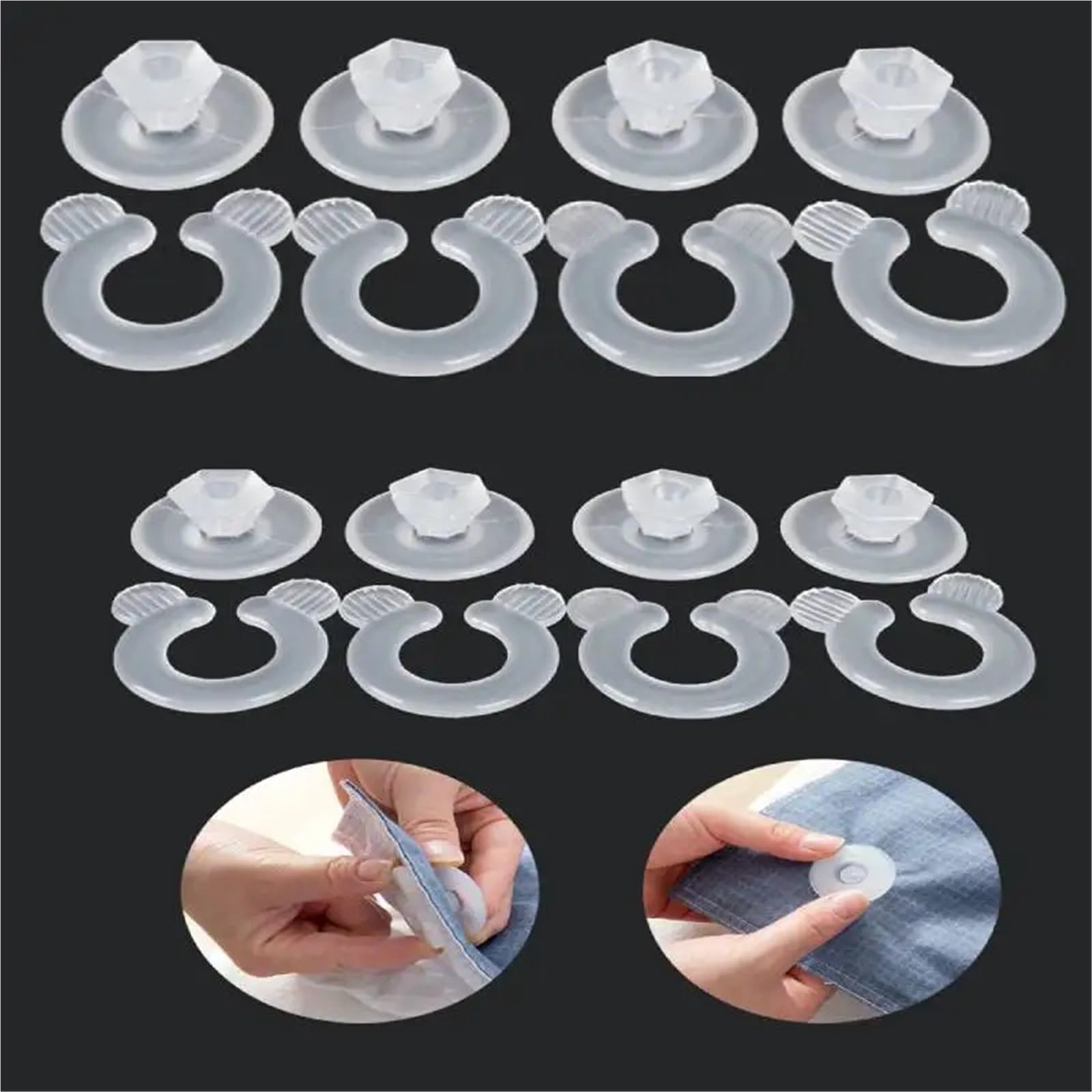 Bettdeckenhalter 8PCS Tröster Greifer Quilt Clip Tragbare Decken Blatt Zubehör Verschluss Clips Kunststoff Bett Duvet Halter Werkzeuge Bettdecken Clips