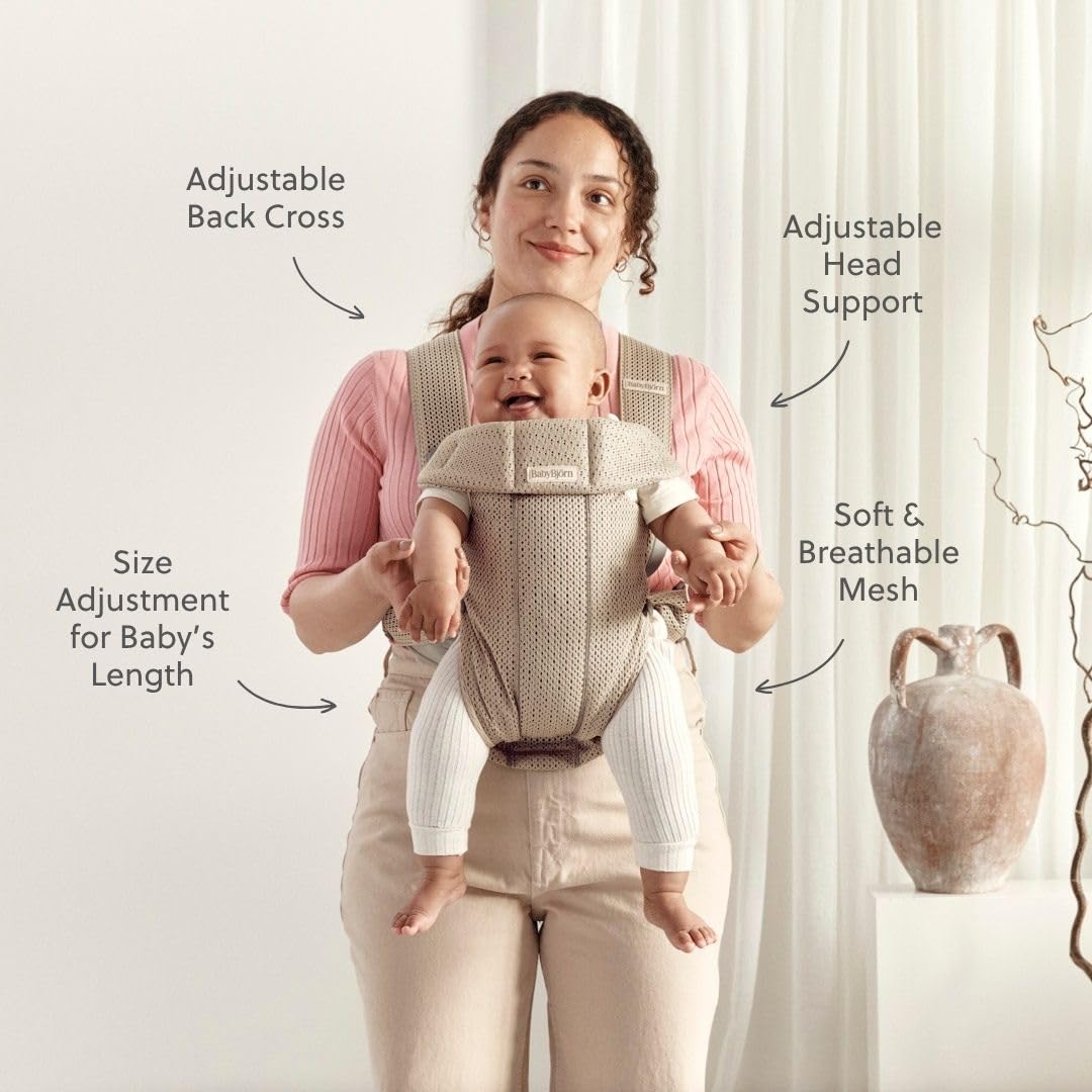 Amazon.com: BabyBjörn Baby Carrier Mini, Gray Beige, 3D Mesh