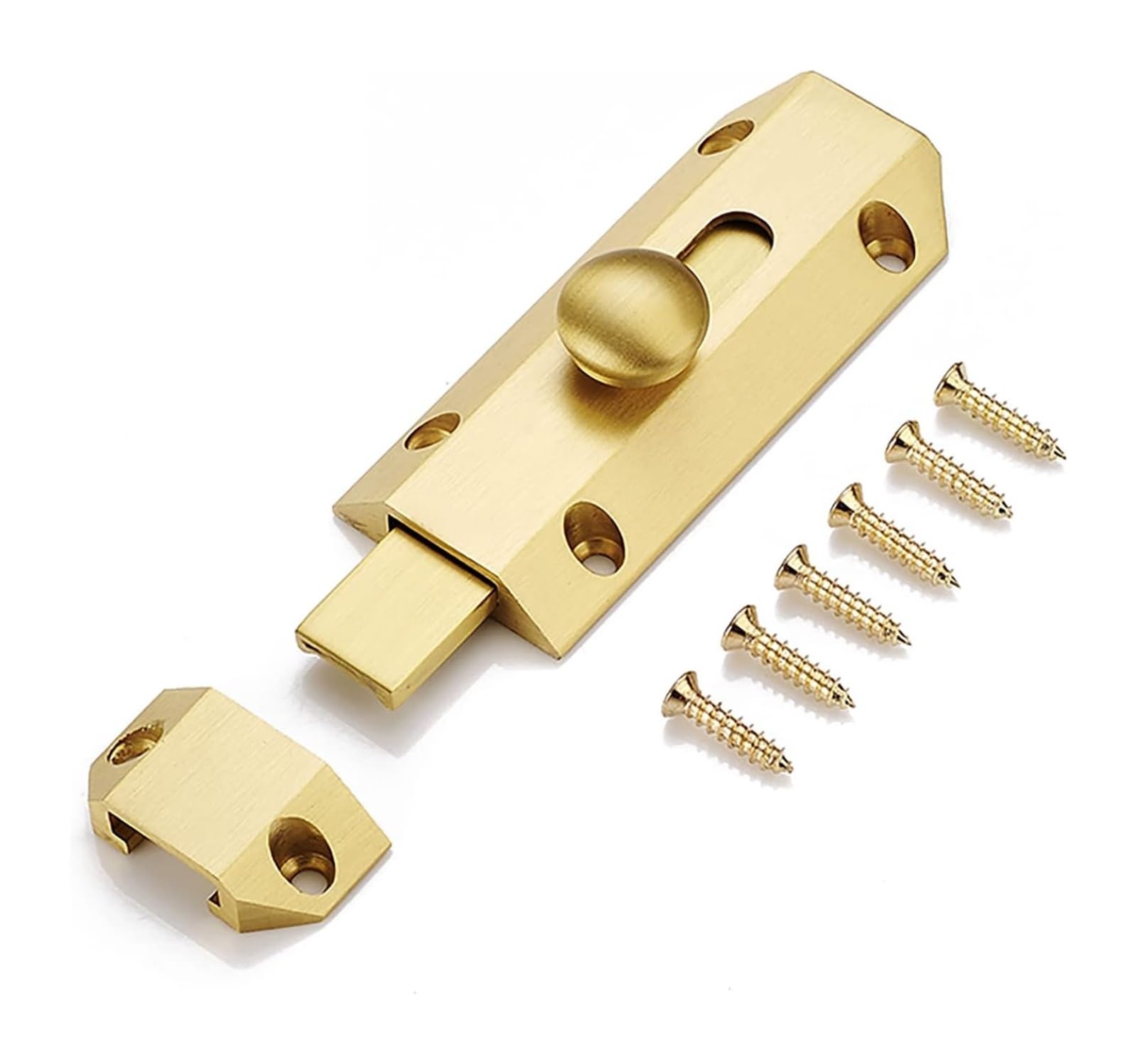 Door Lock Bolt, Door Lock Bolts, All Copper Sliding Bolt(OneColor)