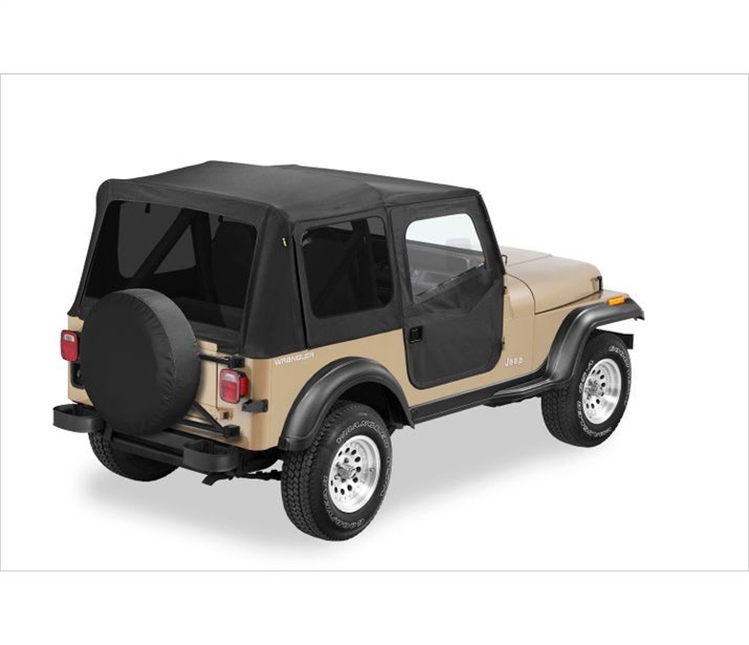 BESTOP Replace-A-Top Soft Top (Black)-for Jeep Wrangler [YJ]