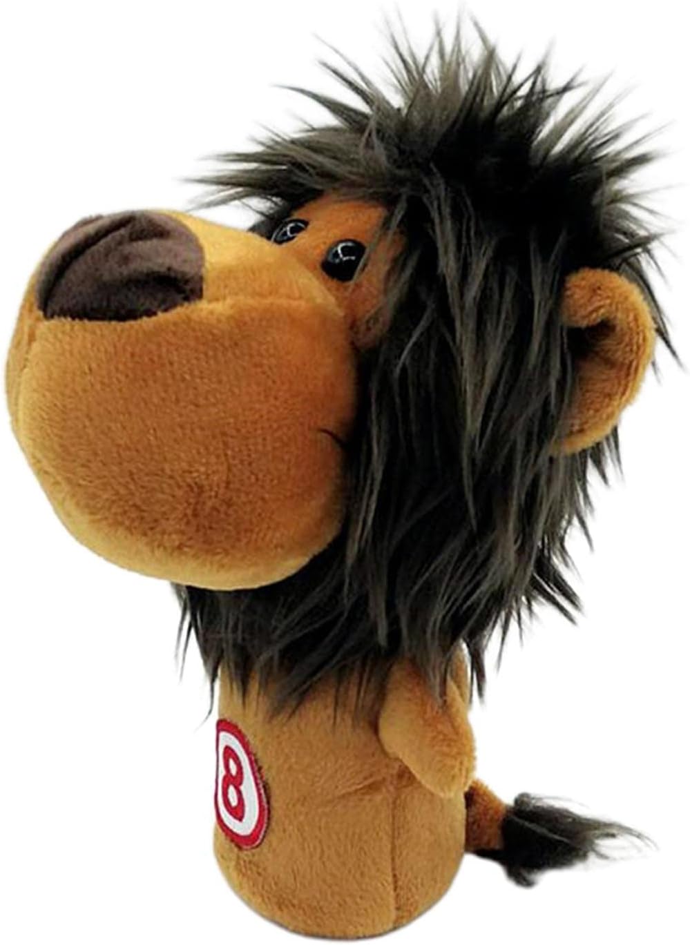 Cartoon Plush Animal Golf Iron Head Covers Club Headcover with Number Applique for Easy Recognition Cotton Lining ion Accessory - Stylish Design & Maximum ion - Golf Gift - Sizes - Lion No.8