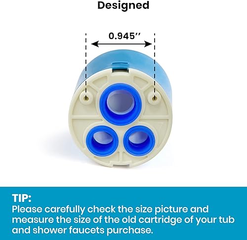 Miniatura 5 de gotonovo Cartuchos de 1.575 in compatibles con válvulas de repuesto para reparación de grifos para sistema de ducha