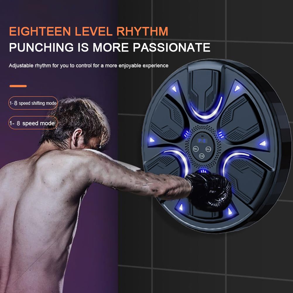 Music Boxing Machine, Musica elettronica Boxing Machine, Musica elettronica da parete Attrezzatura per l'allenamento, Divertimento elettronico intelligente Bluetooth montato a parete Boxing Tr