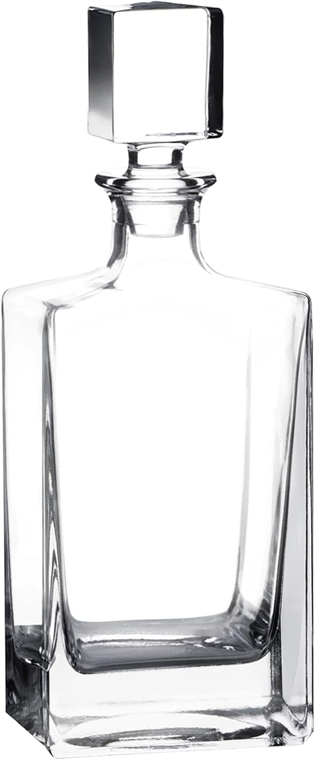 Panda, Personalized Whiskey Polar Camel Decanter – 810mL (27 oz) Glass Alcohol Liquor Bottle with Stopper, UV Printed, Display Bottle, Animal Barware Gift with Custom Black Gift Box