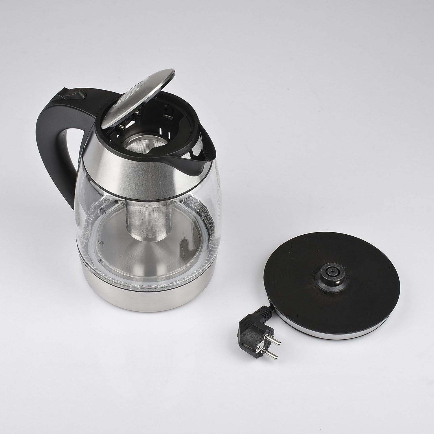 G3 Ferrari G10066 BolleBlu - Hervidor y tetera, 2200 W, 1,8 litros, vidrio, acero