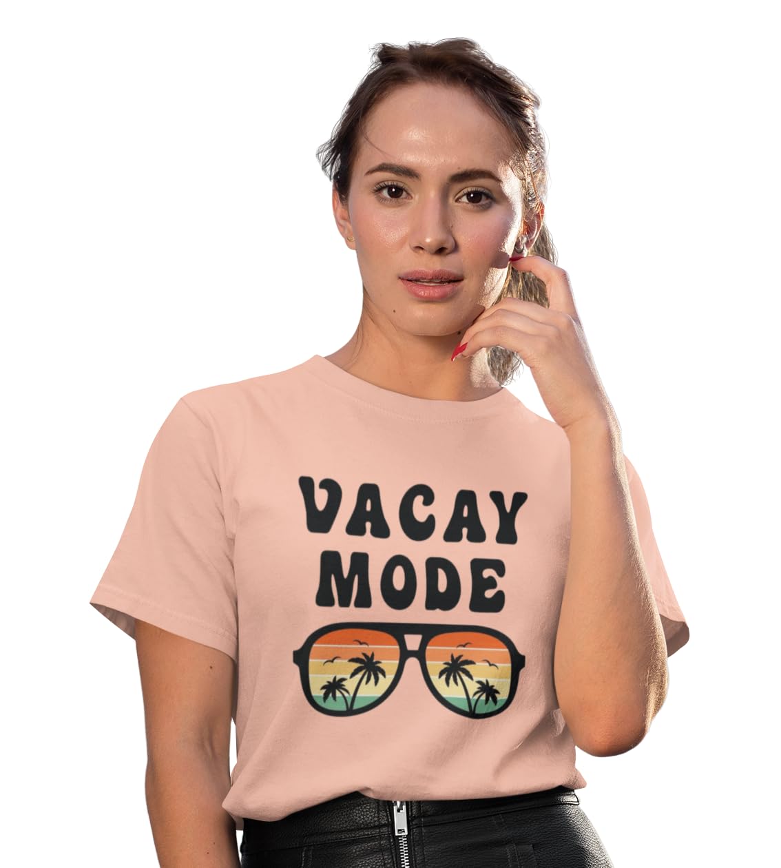 Vacay Mode T-Shirt for Men & Women | Unisex Beach Holiday Tee | Vacation Outfit | Cotton Travel T-Shirt | Cool Resort Wear | Relax Mode Graphic Tee-picture-48