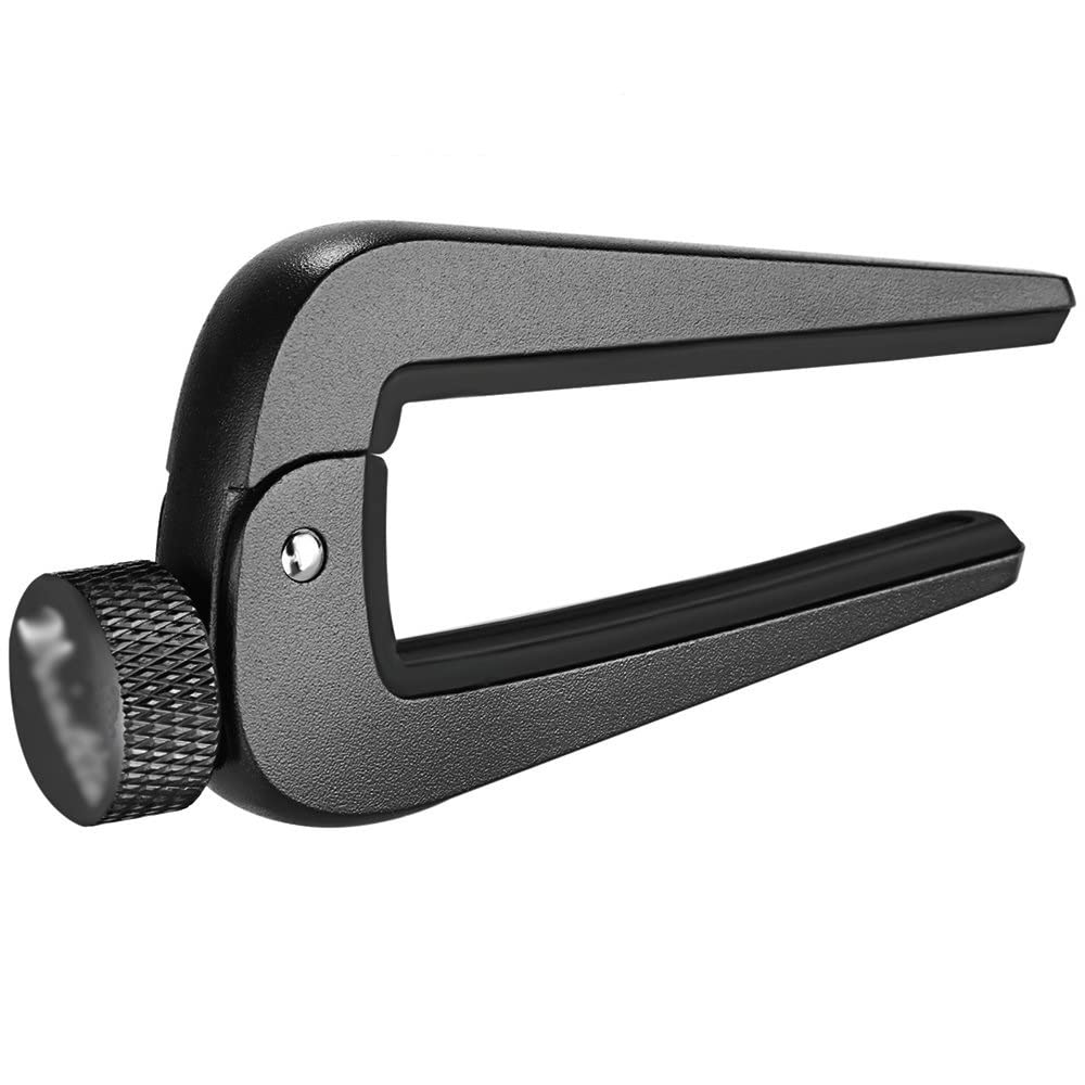 Home Strumento musicale Capotasto per chitarra Capotasto per chitarra regolabile universale largo adatto per chitarra elettrica classica acustica a 6/12 corde, basso, mandolino, banjo, ukulele nero 9