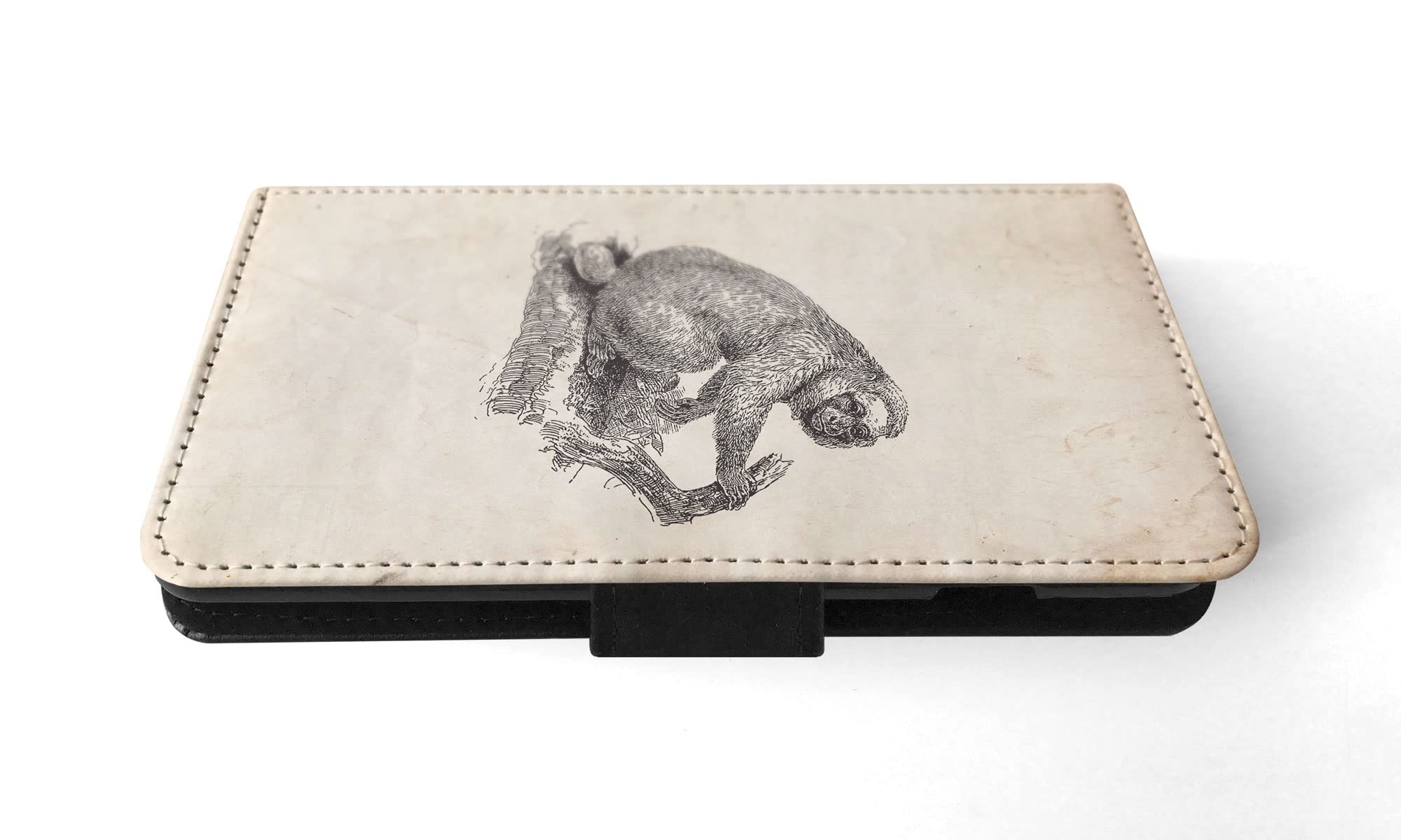 iPhone - saki Bald-Headed-SAKI Monkey FLIP Wallet Phone CASE Cover for