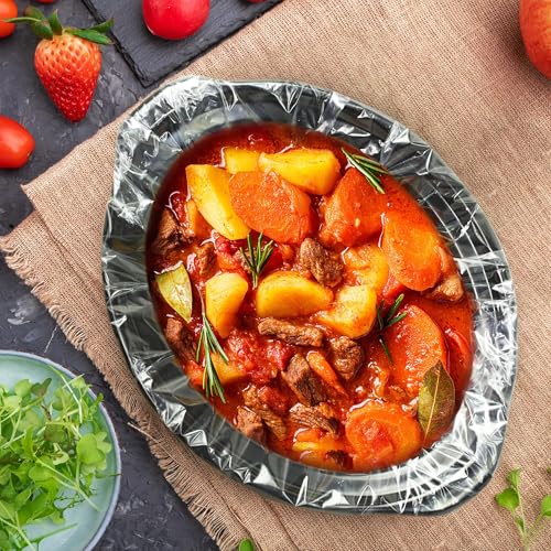 Image of Sunvivi Slow Cooker Liners, Disposable Cooking Bags Large Size Pot Liners Fit 1QT to 4QT,Suitable for Oval & Round Pot 10 Count