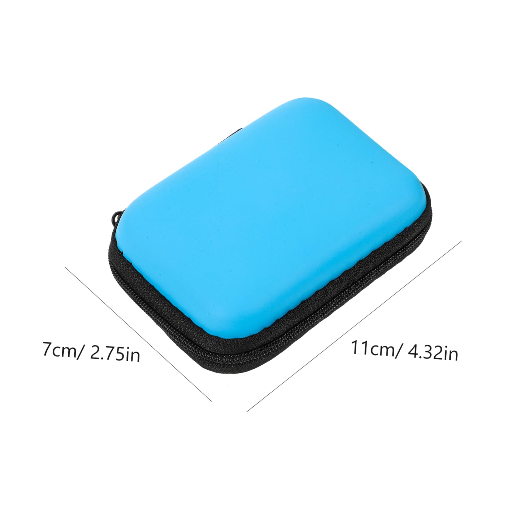 MOLUCKFU 2Pcs Portable Hard Drive Storage Box Durable Protection Case for External Drives Space Saving Organizer for Travel Includes and Designs