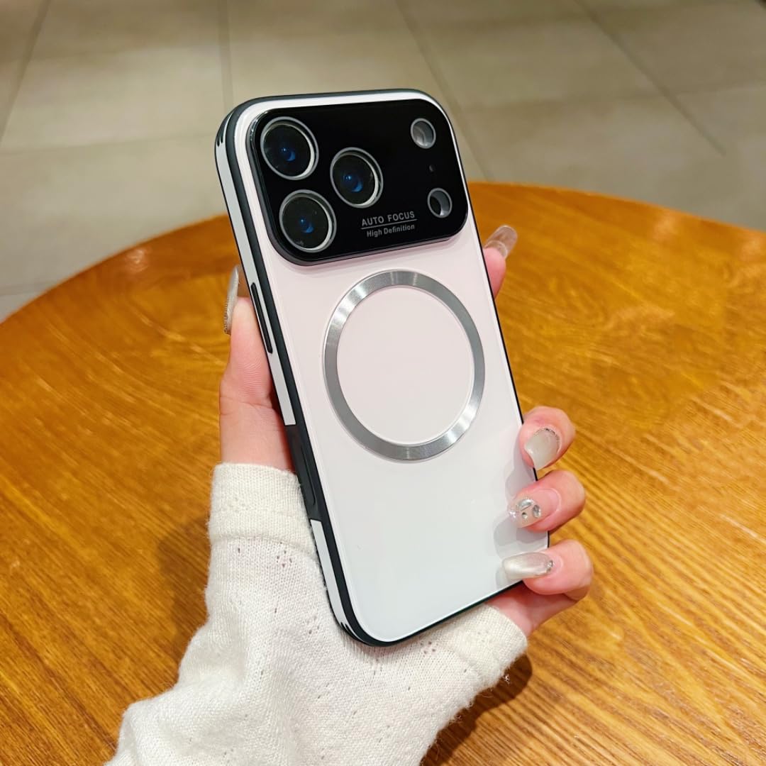 Coque de Protection Objectif iPhone 17 Pro Max Blanc Verre Dégradé Magnétique - 6