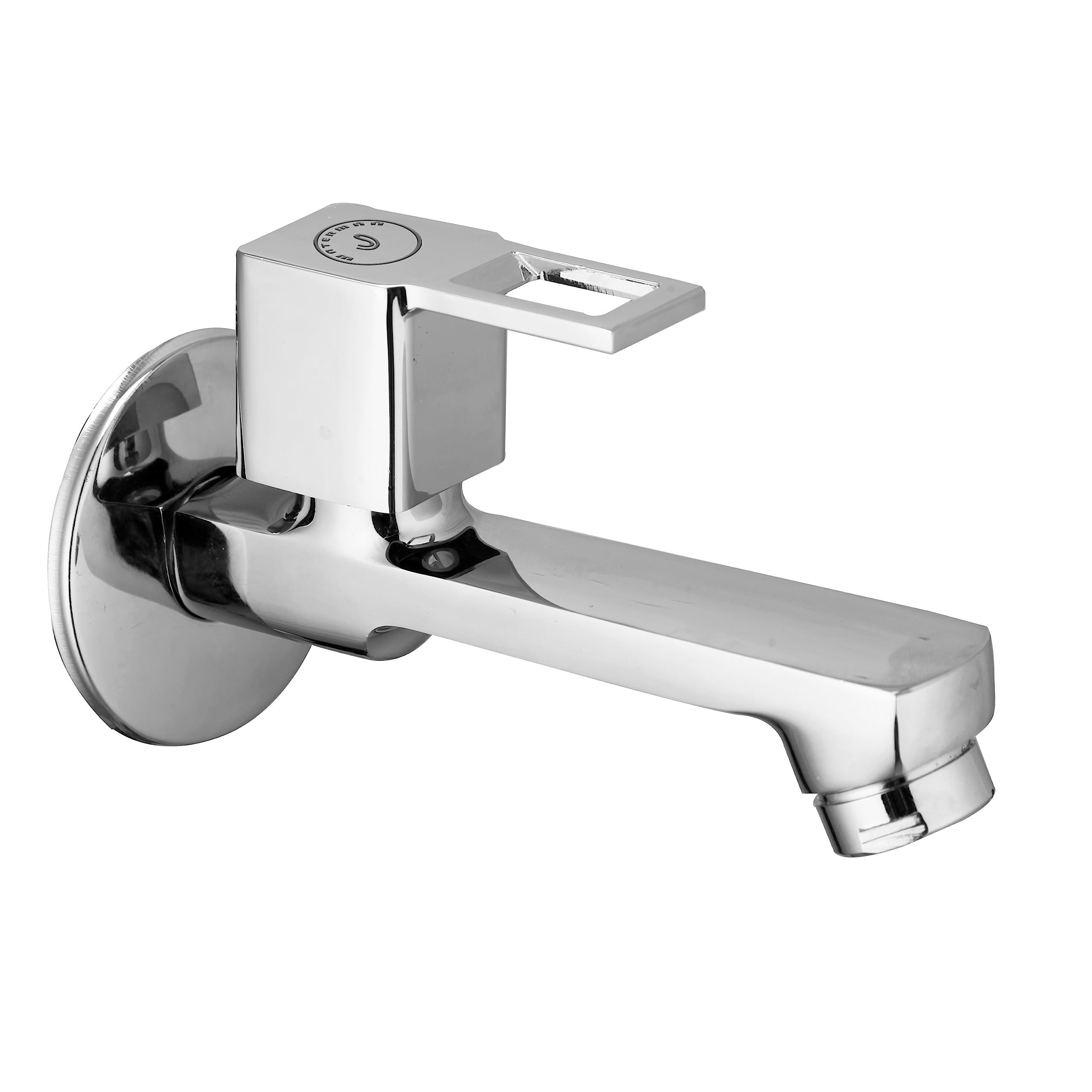 WATERMAN® Cube Long Body Tap with Wall Flange Brass Body Chrome Finish Wall Mount Water Taps for Kitchen, Bathroom, Sink, Wash Basin, Toilet (B0C5X2CXD9) Amazon Price History, Amazon Price Tracker