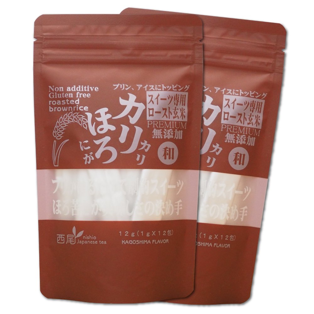 Amazon | かりかりほろにがロースト玄米 2袋セット（1g×12包入×2袋  