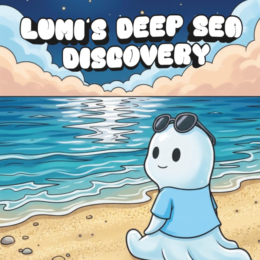 Lumi’s Deep Sea Discovery: Coloring Book for Adults and Teens with Cute Creepy Characters Enjoying Summer Days, Simple and Easy Designs for Relaxation (Spooky - Cute - Easy Coloring)