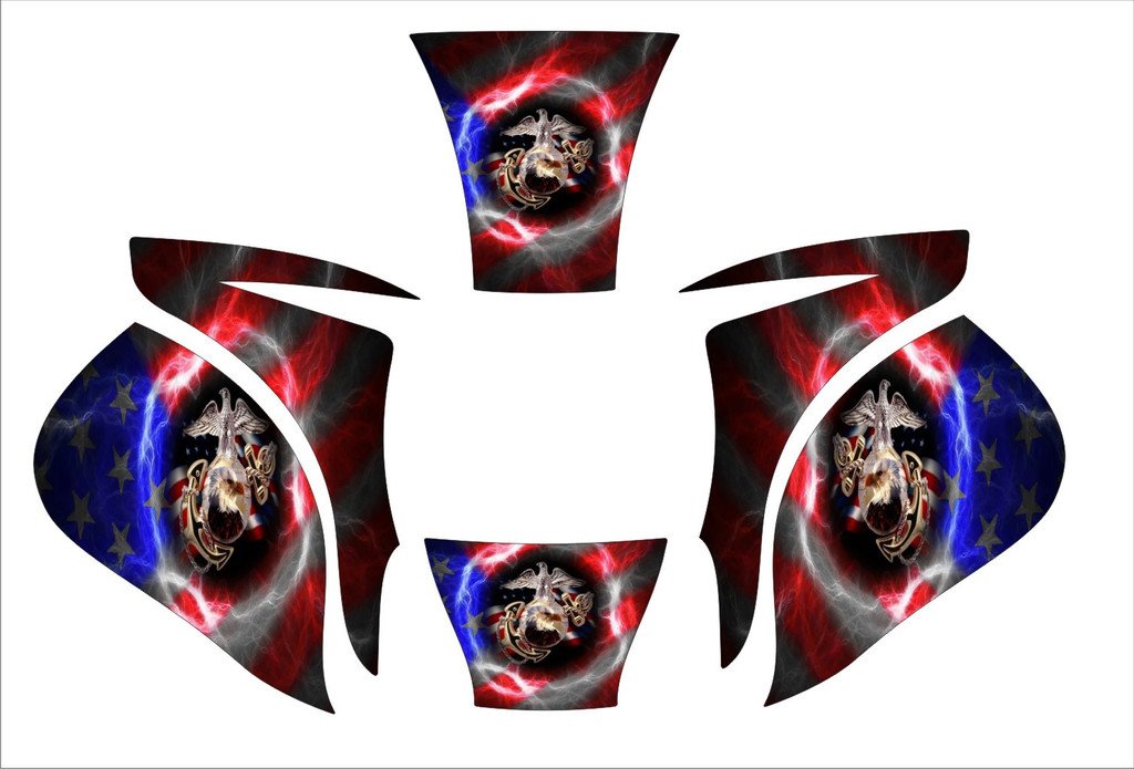 Buy MILLER ELITE WELDING HELMET WRAP DECAL STICKER JIG Army American