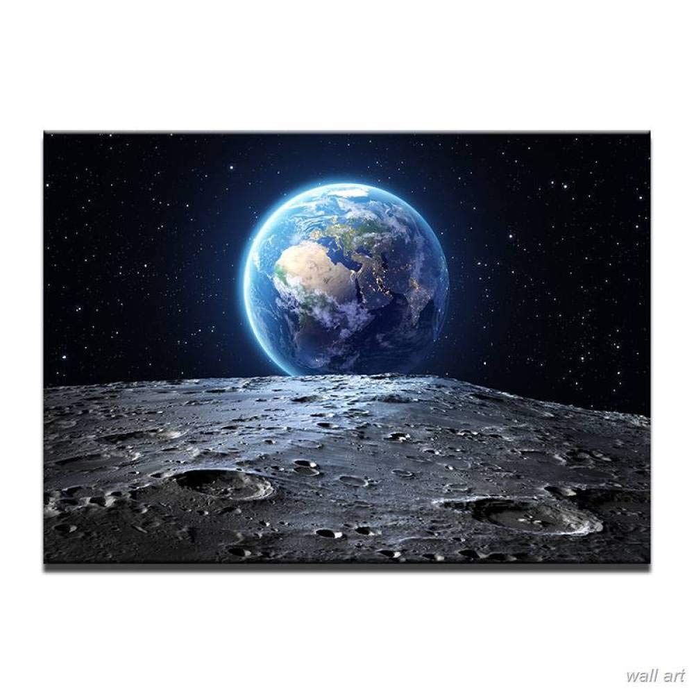 Amazon｜絵宇宙地球惑星ポスター印刷された風景画像キャンバス絵画
