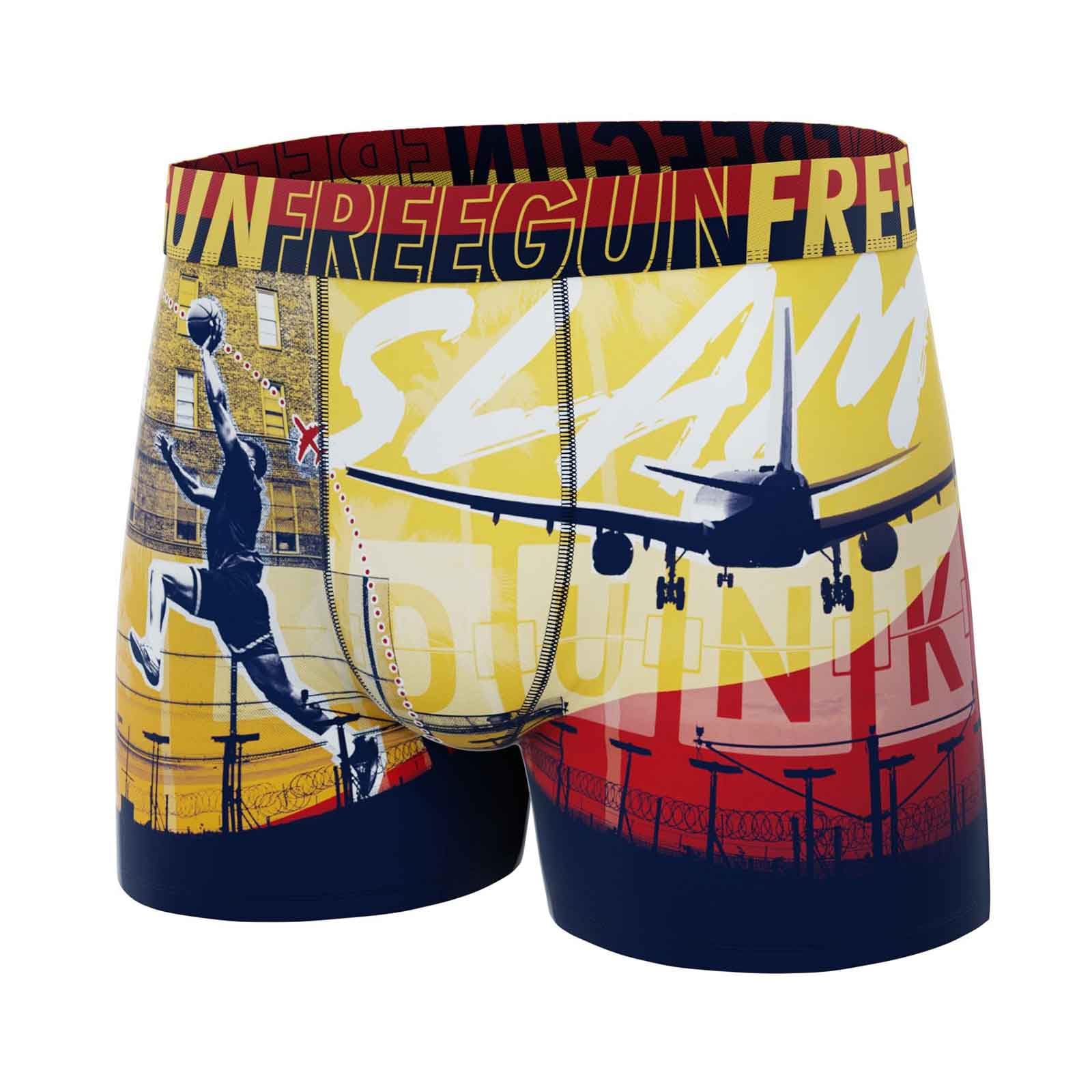 FREEGUN Lot de 6 Boxers Microfibre Homme