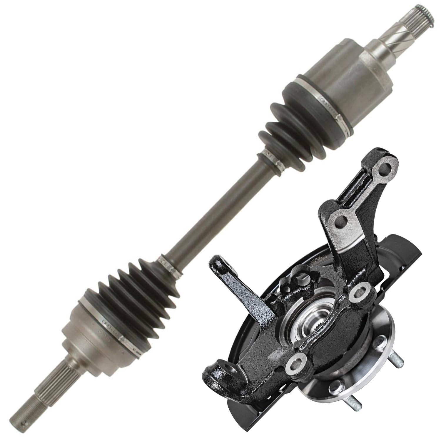 Detroit Axle - 2.5L Front Left Knuckle CV Axle for 2002-2006 Nissan Altima