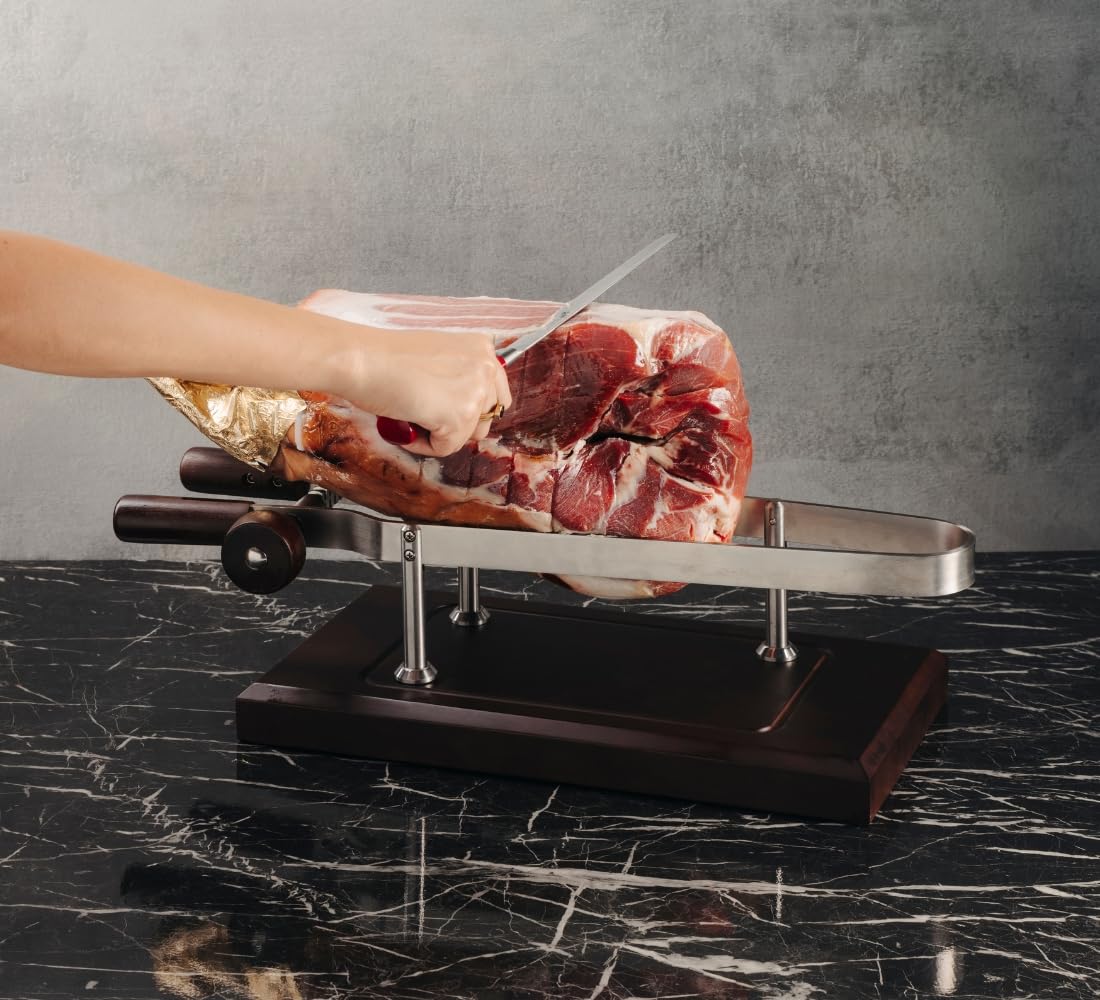 Berkel Morsa per prosciutto Italiano con Base in Legno Scuro