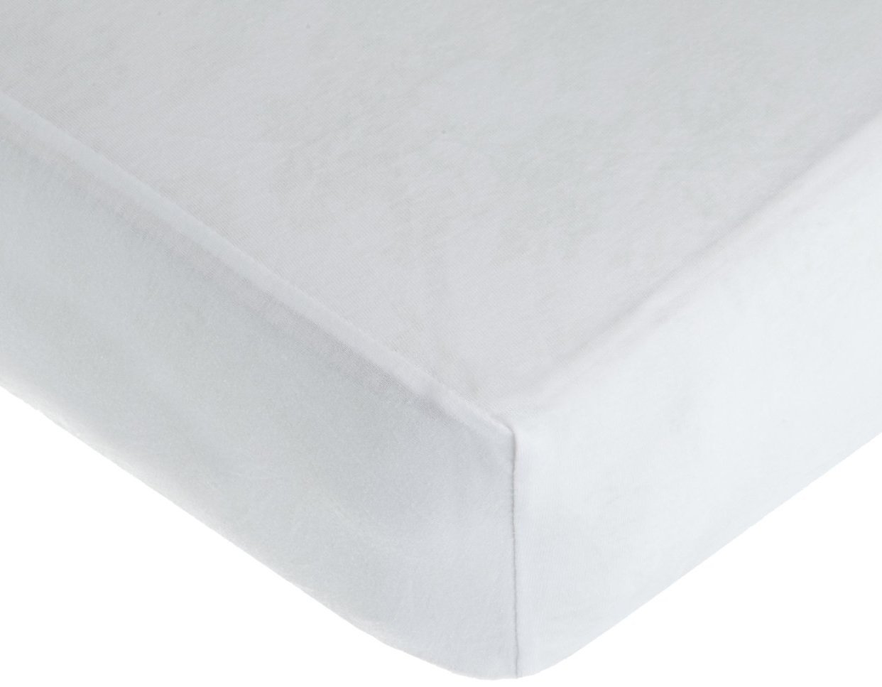 American Baby Company 100% Natural Cotton Fitted Crib Sheet 52" x 28" - Soft, Breathable, Hypoallergenic & Gentle Toddler Bed Sheet, White, Neutral for Boys & Girls