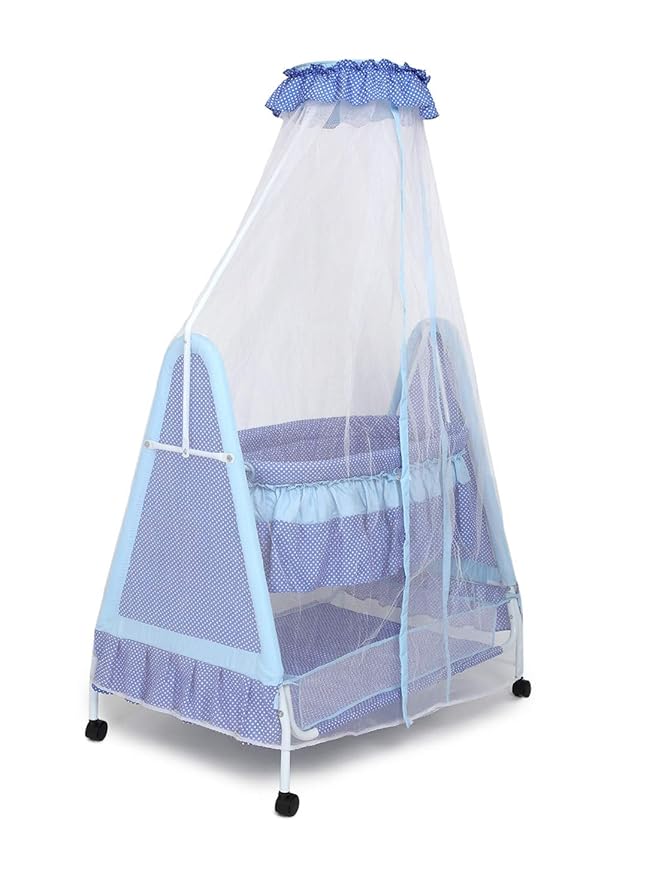 Kiddery Polkamania Baby Cradle Mosquito Protection Net