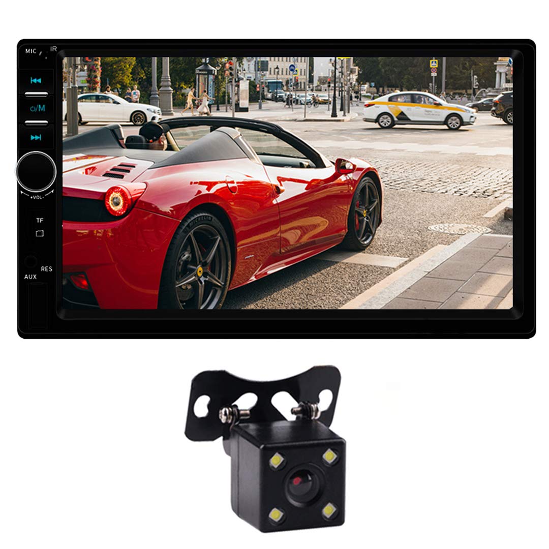 Buy Double Din Car Stereo 7 inch Touchscreen Double Din Radio with Bluetooth/USB/FM/Mirrorlink