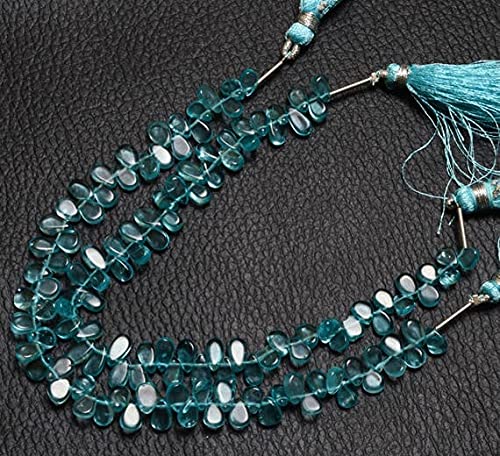 Apatite verte naturelle 5 mm perles poire pour fabrication collier et bracelet