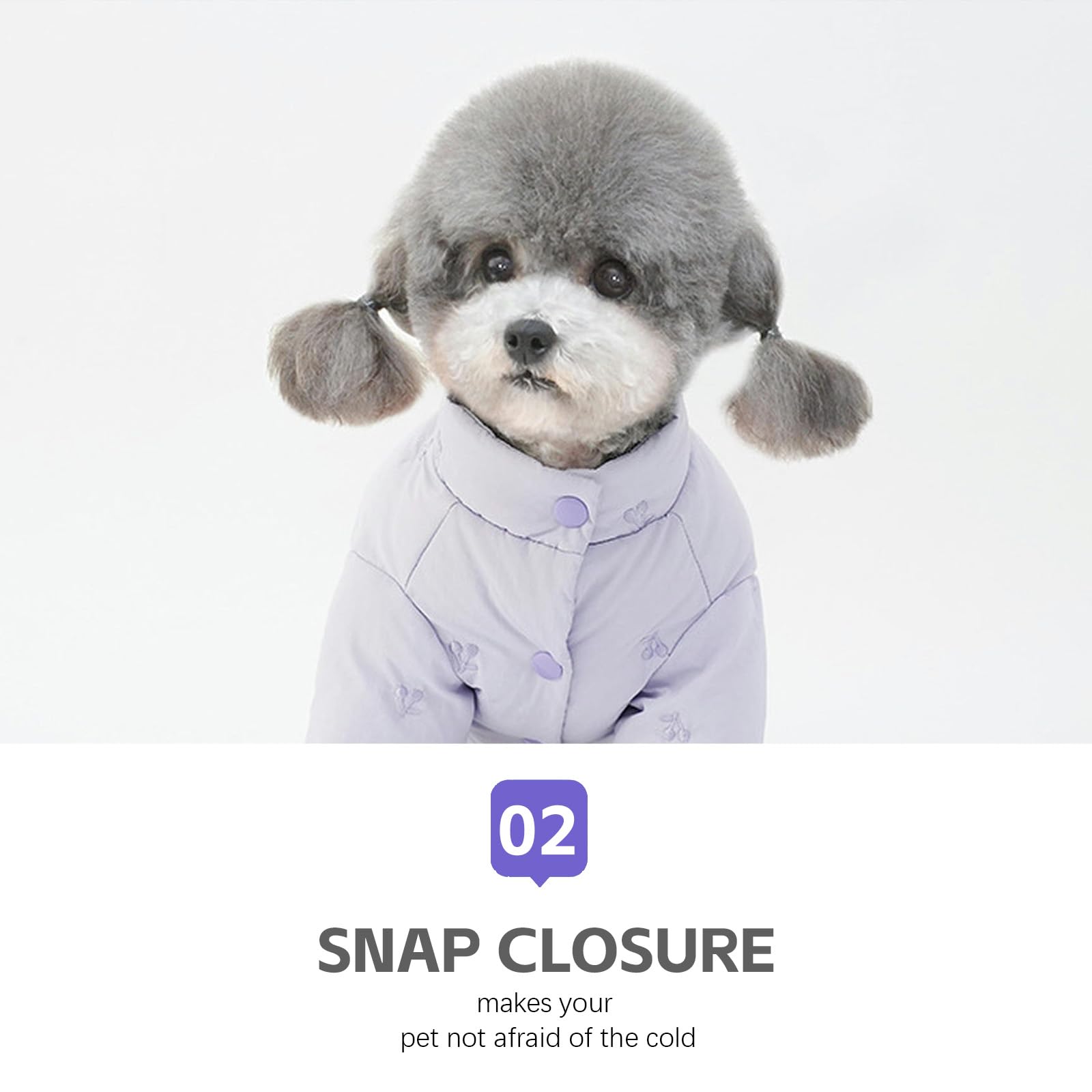 Chaqueta de Invierno para Cachorros, Traje de Nieve para Perros, Abrigo Acolchado de Lujo a la Moda con Bordado a Mano, Ropa cálida a Prueba de Viento para Perros pequeños