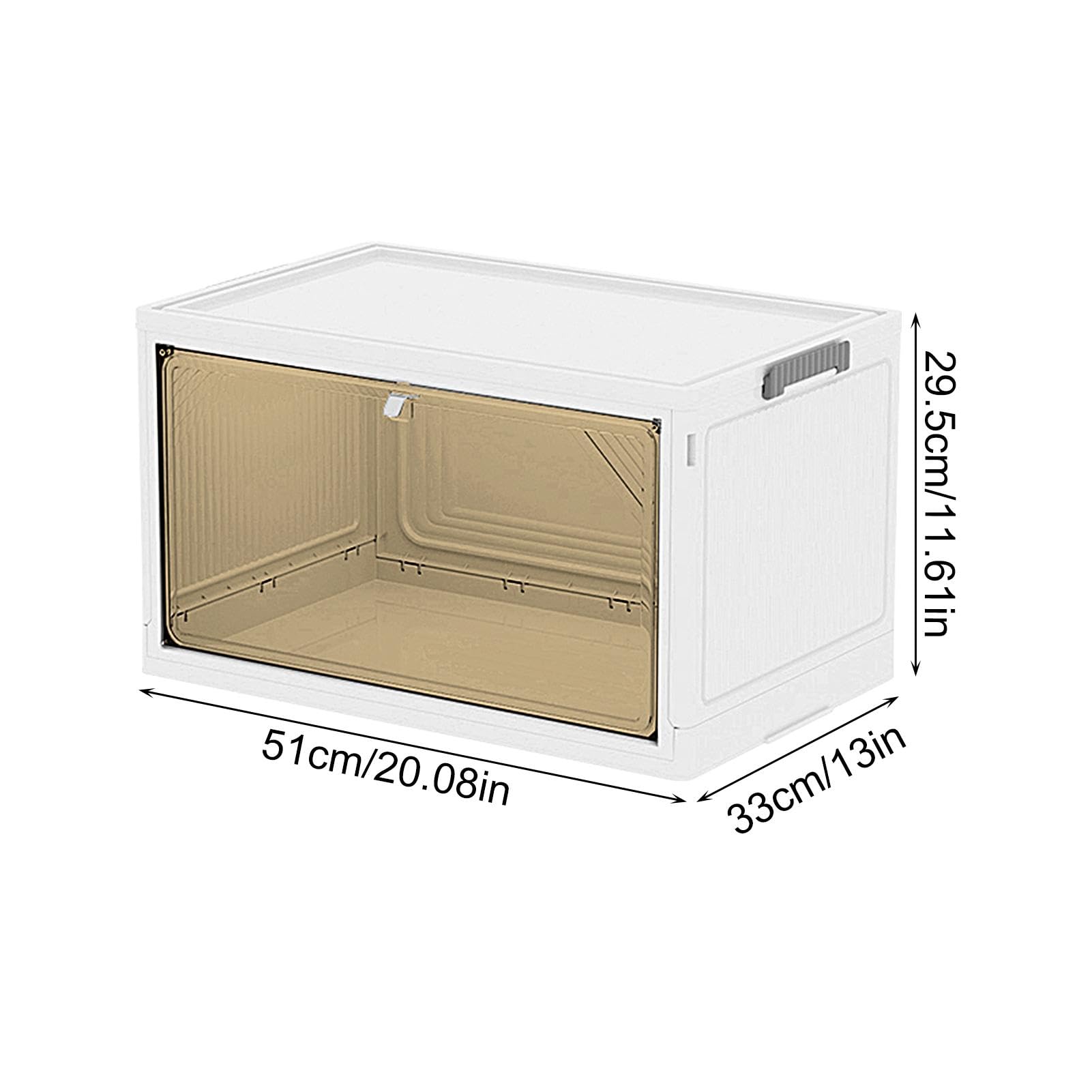 Faltbare Aufbewahrungsbox für Kleidung, transparent, faltbar, Kleider | Organizer: stapelbare Kleiderbox für Pullover, Jacken, platzsparender Aufbewahrungsbehälter für Hosen, rop
