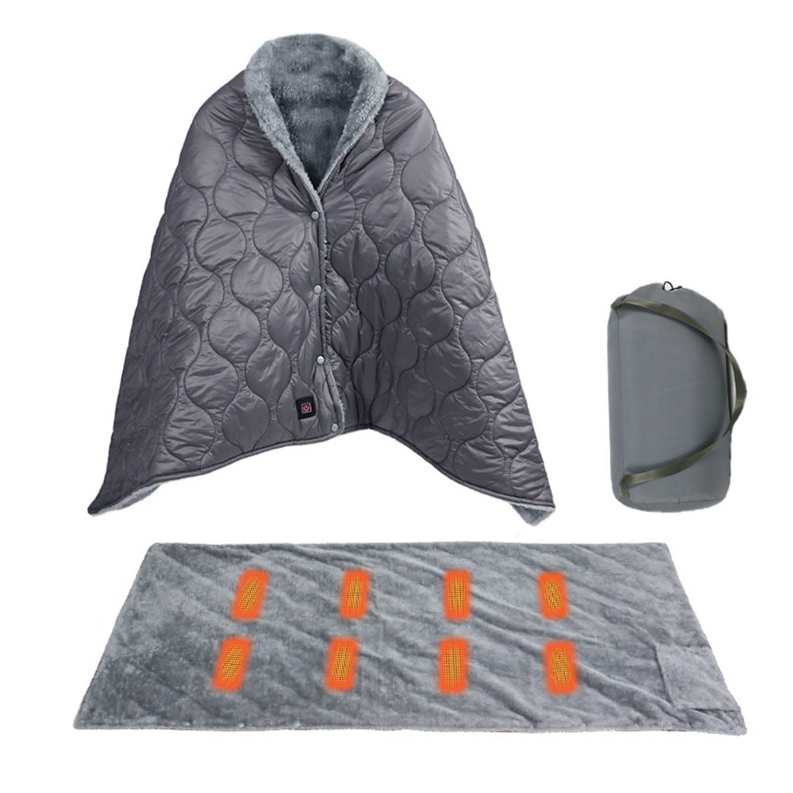 3 Manner Thermoregulation USB Electric Throw 160x70cm Transportable Outdoor Heizmatte Auto Close Funktion Transportables elektrisches Heizkissen für den Außenbereich