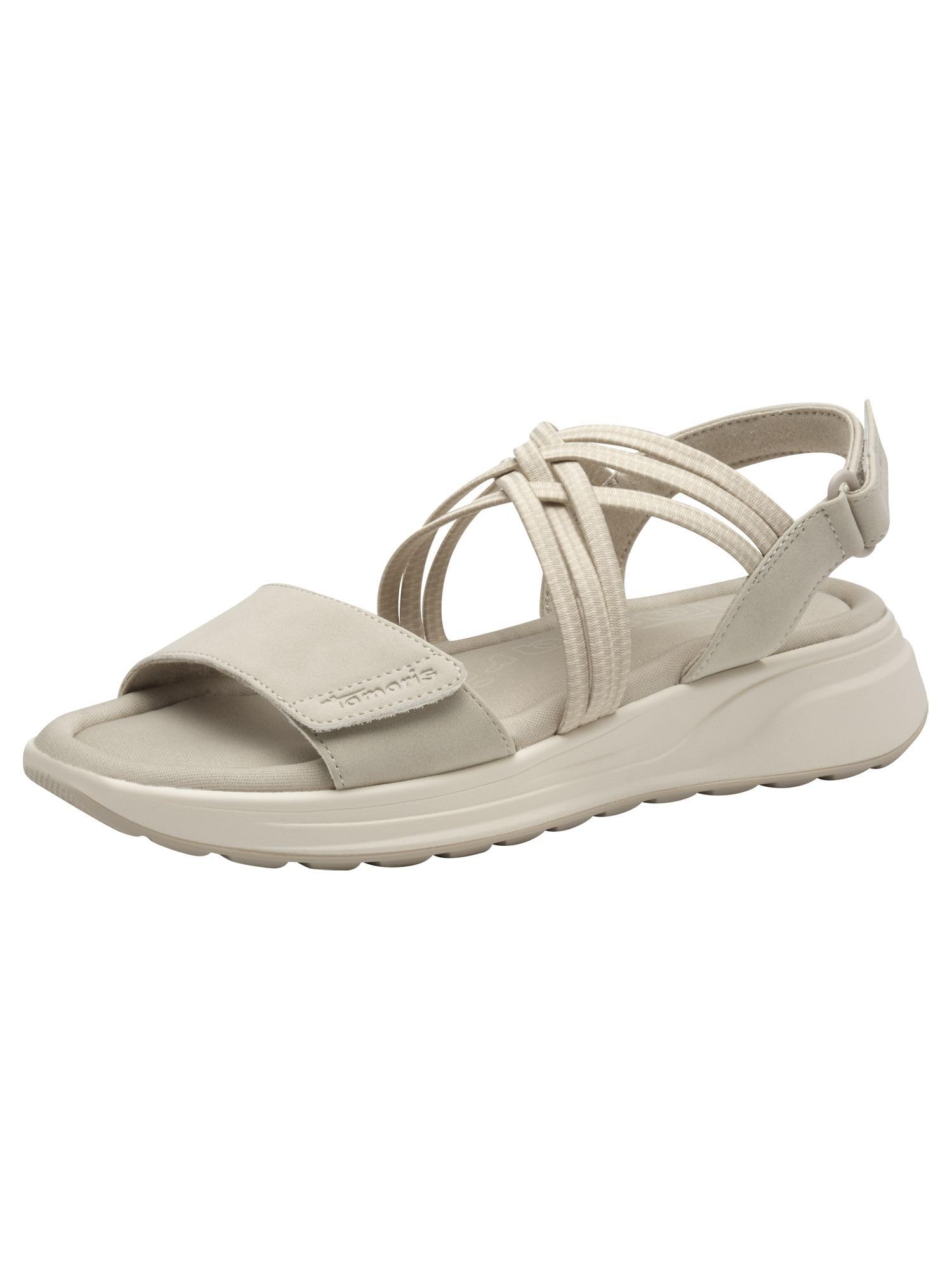 Tamaris Women's Damen 1-28223-44 Wedge Sandal, Gray, 6 UK