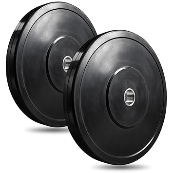 Rubber weight plate 5KGX2 set for home gym | 30M-M Center hole for barbell adjustabling | Pure rubber gym weight plate
