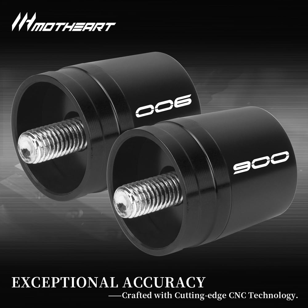 Protezioni per manubrio moto per Z900 2017-2025 CNC fresato pesi manubrio moto con accessori Slider z900 (nero)