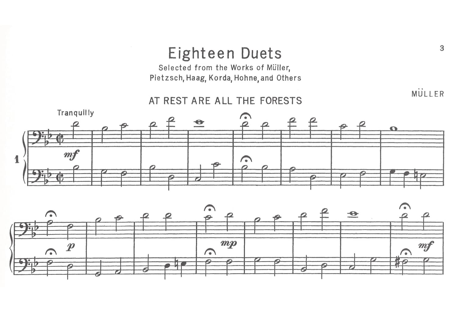 Selected Duets for Trombone or Baritone: Volume 1 - Easy to Medium (Rubank Educational Library) - Image 2