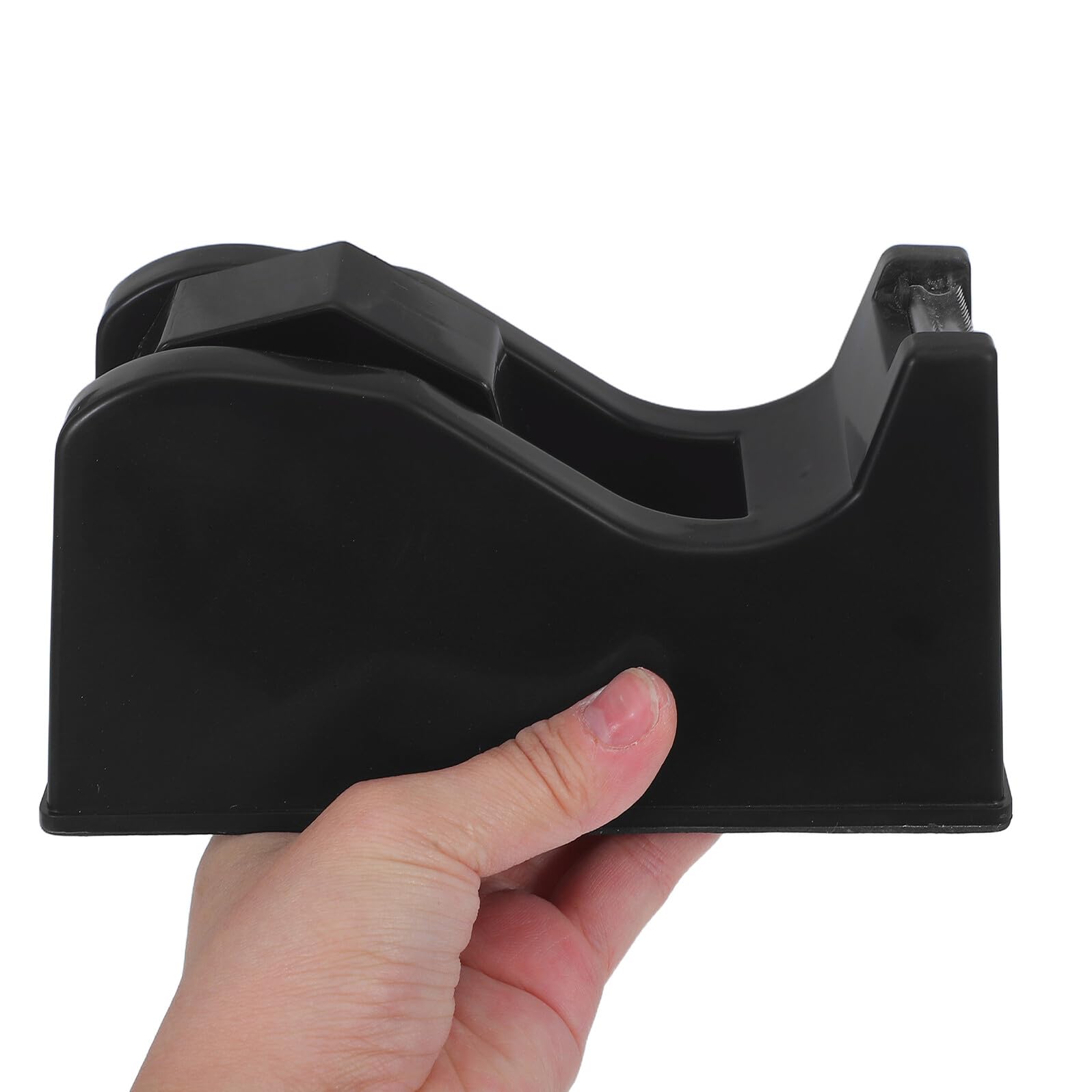 Lurrose 2 Pezzi Dispenser Adatto per Nero e Nastro Adesivo Doppio con per Base Antiscivolo Ricaricabile con Sostituzione Rapida del Nastro Ufficio e Scuola